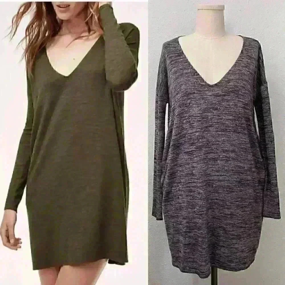 Aritzia Wilfred Free Gail Shirt Dress Purple